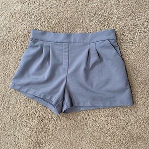 Dynamite Grey Pleated Shorts